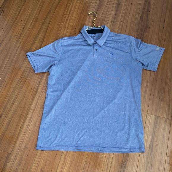Nike Other - Men’s Nike Golf Blue Stripe Polo Shirt LARGE